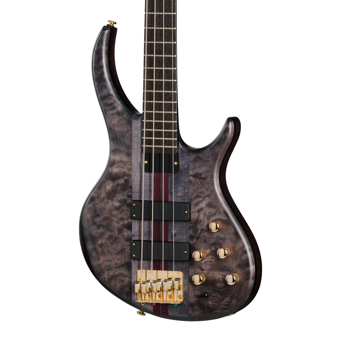 Tobias Classic IV, Transparent Black Satin Electric Bass Tobias
