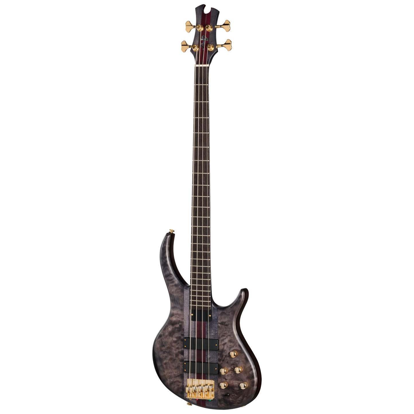 Tobias Classic IV, Transparent Black Satin Electric Bass Tobias