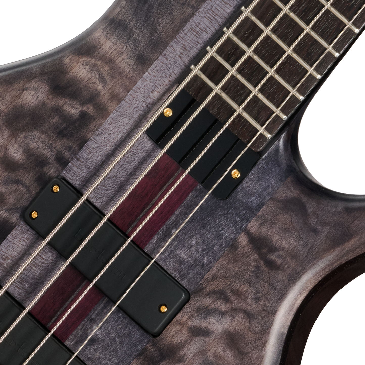 Tobias Classic IV, Transparent Black Satin Electric Bass Tobias