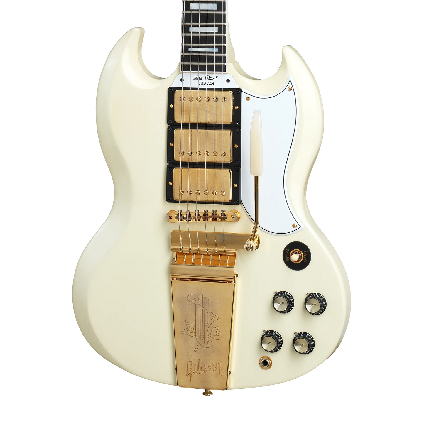 Gibson Custom 1963 Les Paul SG Custom Reissue, VOS, Classic White Electric Guitar Gibson Custom