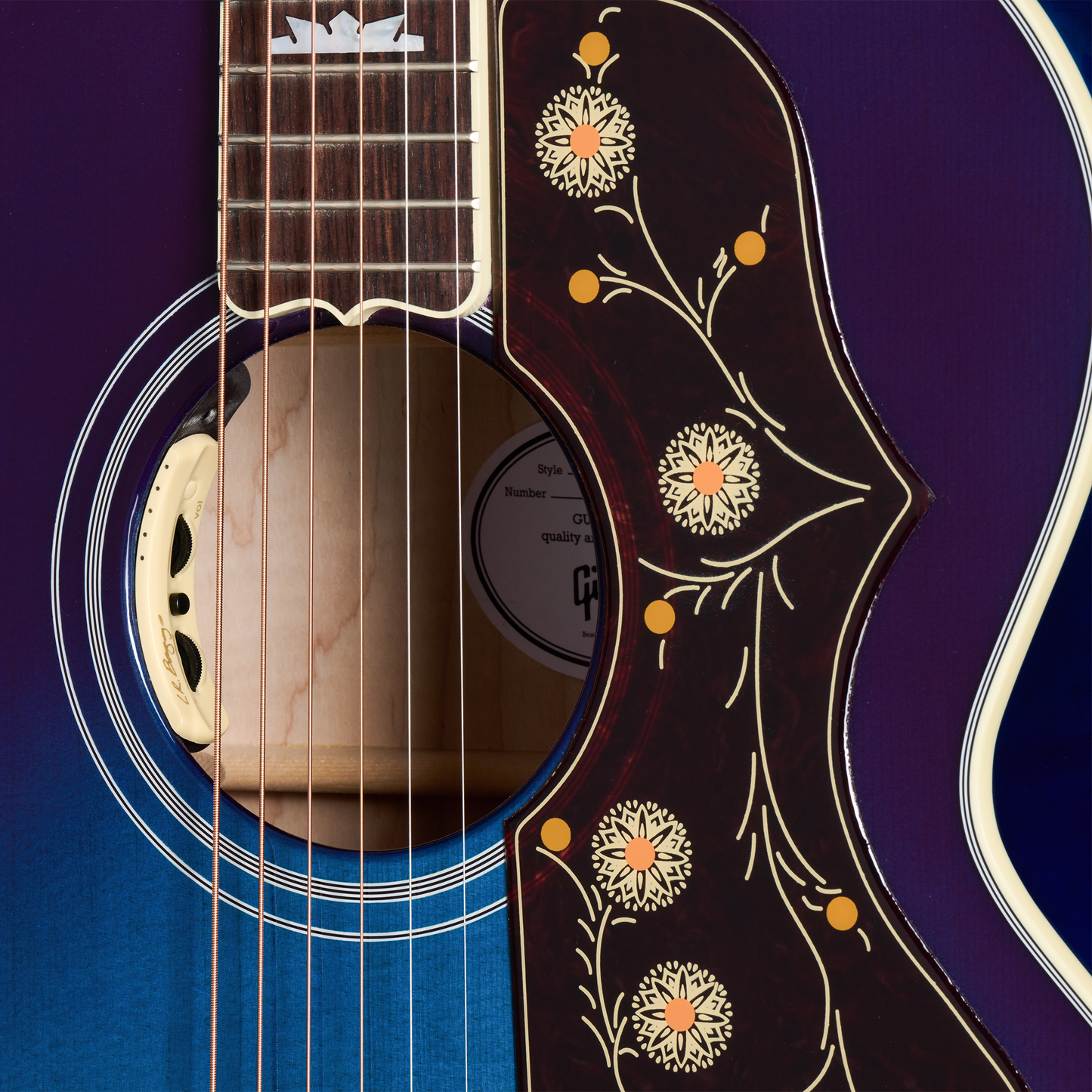 Gibson SJ-200 Standard, Blueberry Burst, Exclusive Acoustic Guitar Gibson