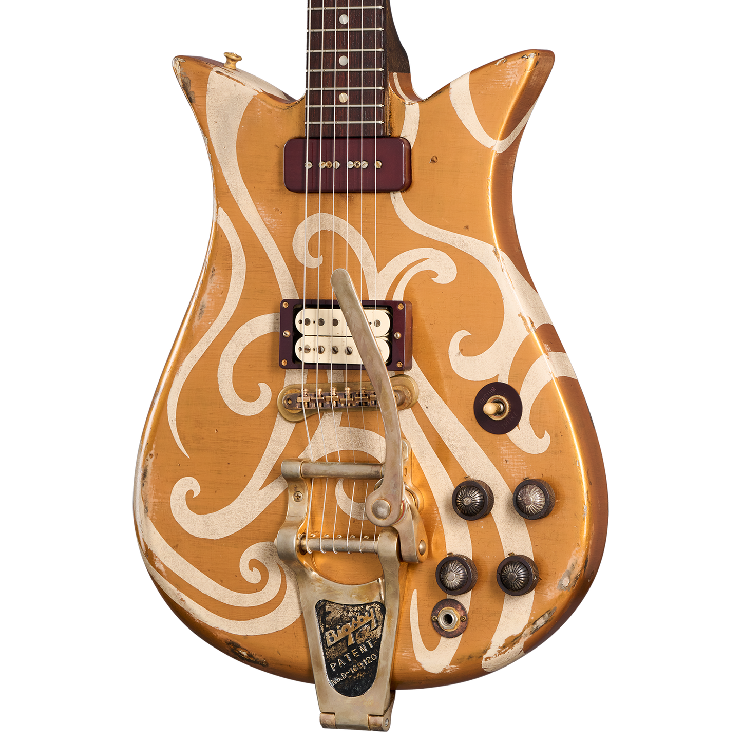 Gibson Custom Leo Scala Theodore Retroliner – Gold Adagio, Gold Adagio Electric Guitar Gibson Custom
