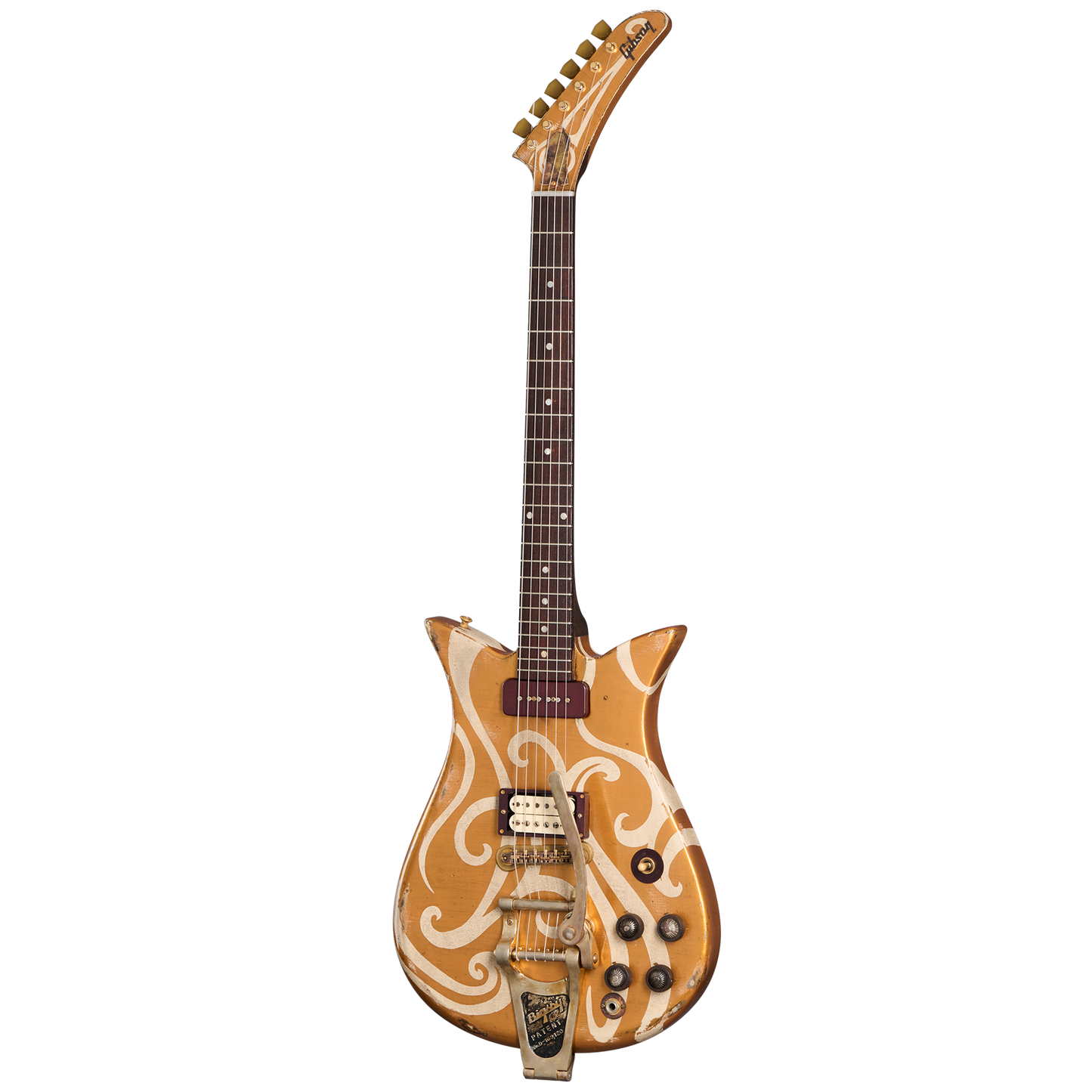 Gibson Custom Leo Scala Theodore Retroliner – Gold Adagio, Gold Adagio Electric Guitar Gibson Custom