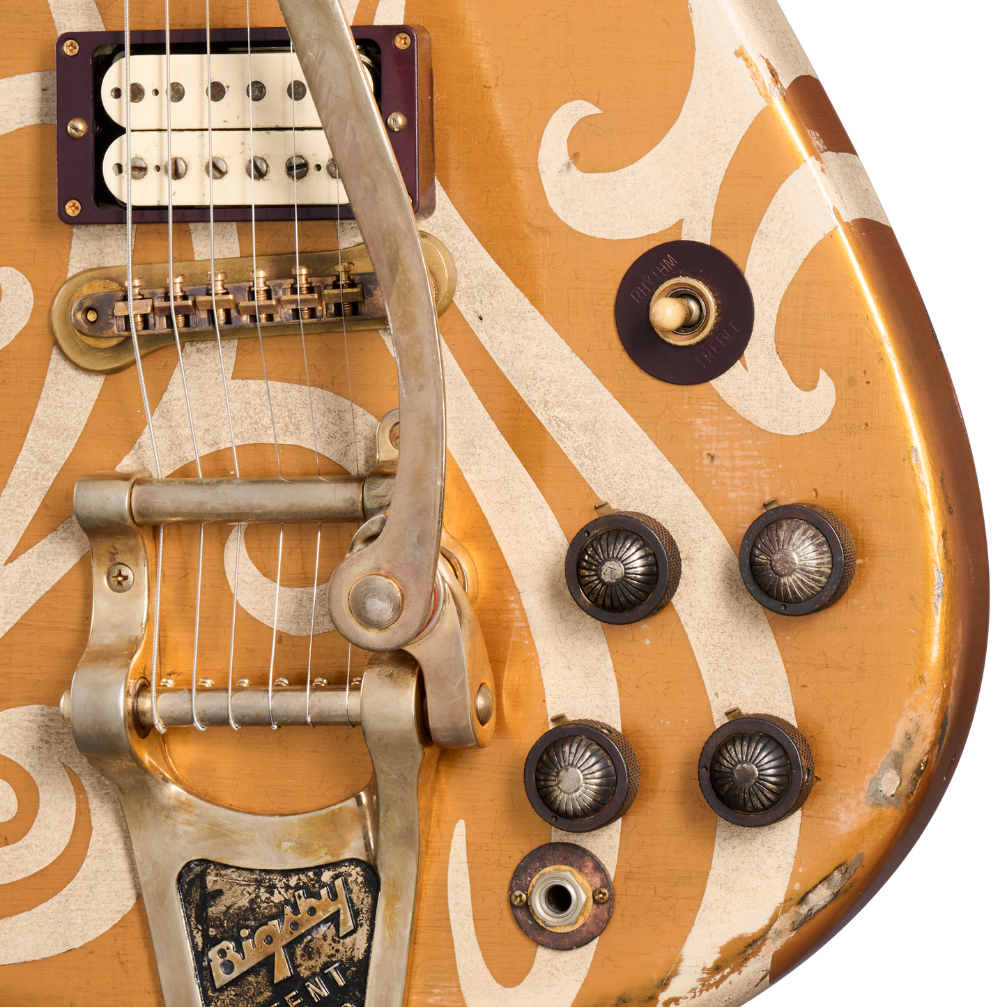 Gibson Custom Leo Scala Theodore Retroliner – Gold Adagio, Gold Adagio Electric Guitar Gibson Custom