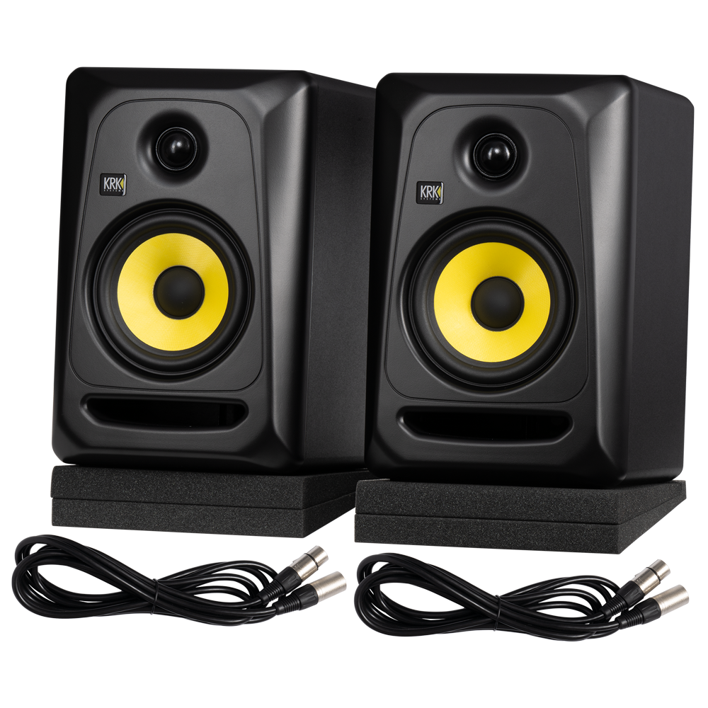 KRK Classic 5 Studio Monitor Pack EU, Black Studio Monitors KRK