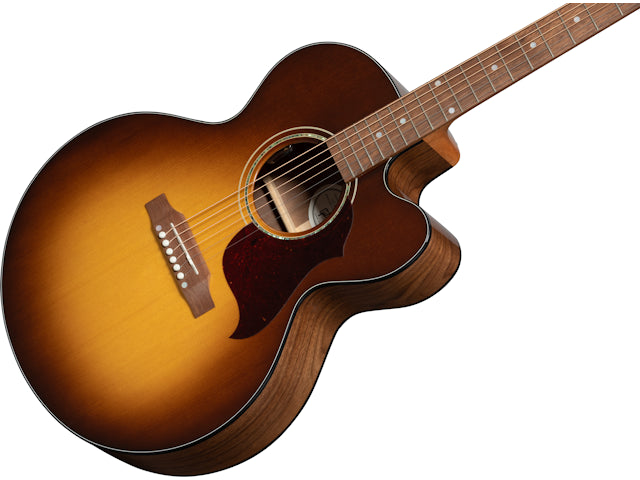 Gibson J-185 EC Modern Walnut, Left-Handed, Walnut Burst Acoustic Guitar Gibson