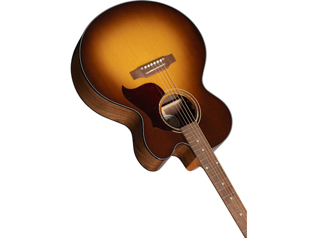 Gibson J-185 EC Modern Walnut, Left-Handed, Walnut Burst Acoustic Guitar Gibson