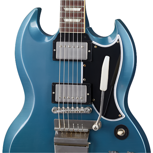 Gibson Custom 1964 SG Standard Reissue with Maestro, Ultra Light Aged, Pelham Blue Electric Guitar Gibson Custom