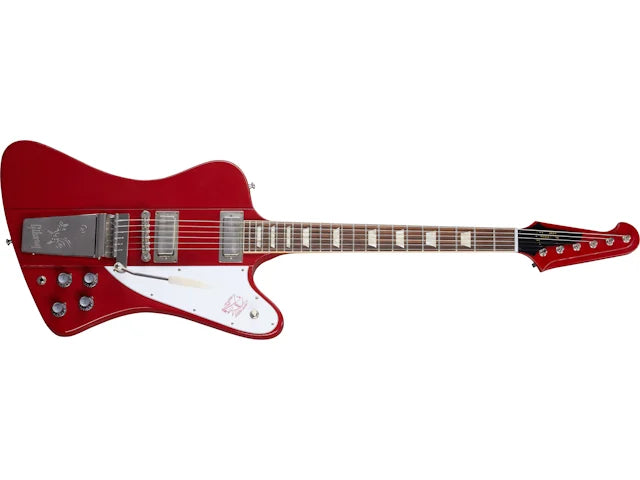 Gibson Custom 1963 Firebird V with Maestro Vibrola, Light Aged, Cardinal Red Electric Guitar Gibson Custom