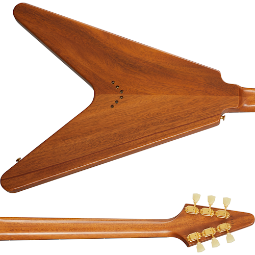 Gibson Custom 1958 Mahogany Flying V Reissue VOS, Walnut Electric Guitar Gibson Custom
