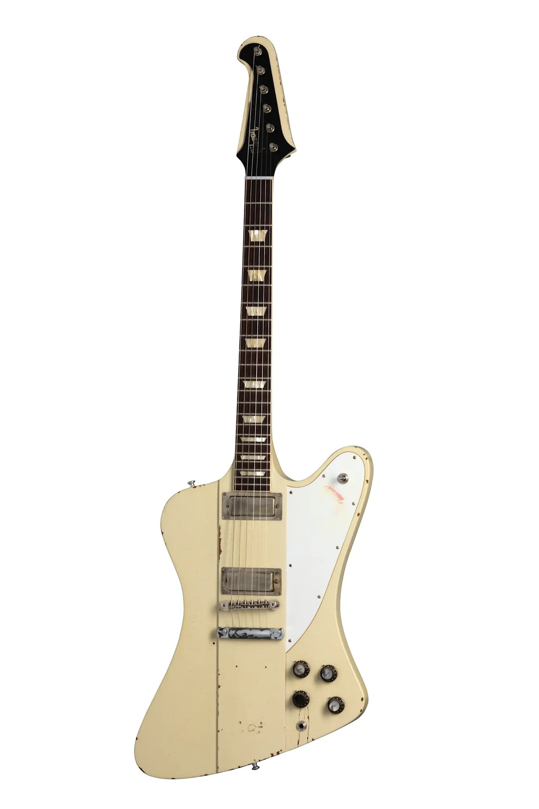 Gibson Custom Johnny Winter 1964 Firebird V, Polaris White Electric Guitar Gibson Custom