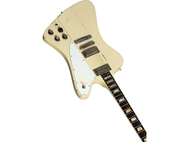 Gibson Custom Johnny Winter 1964 Firebird V, Polaris White Electric Guitar Gibson Custom