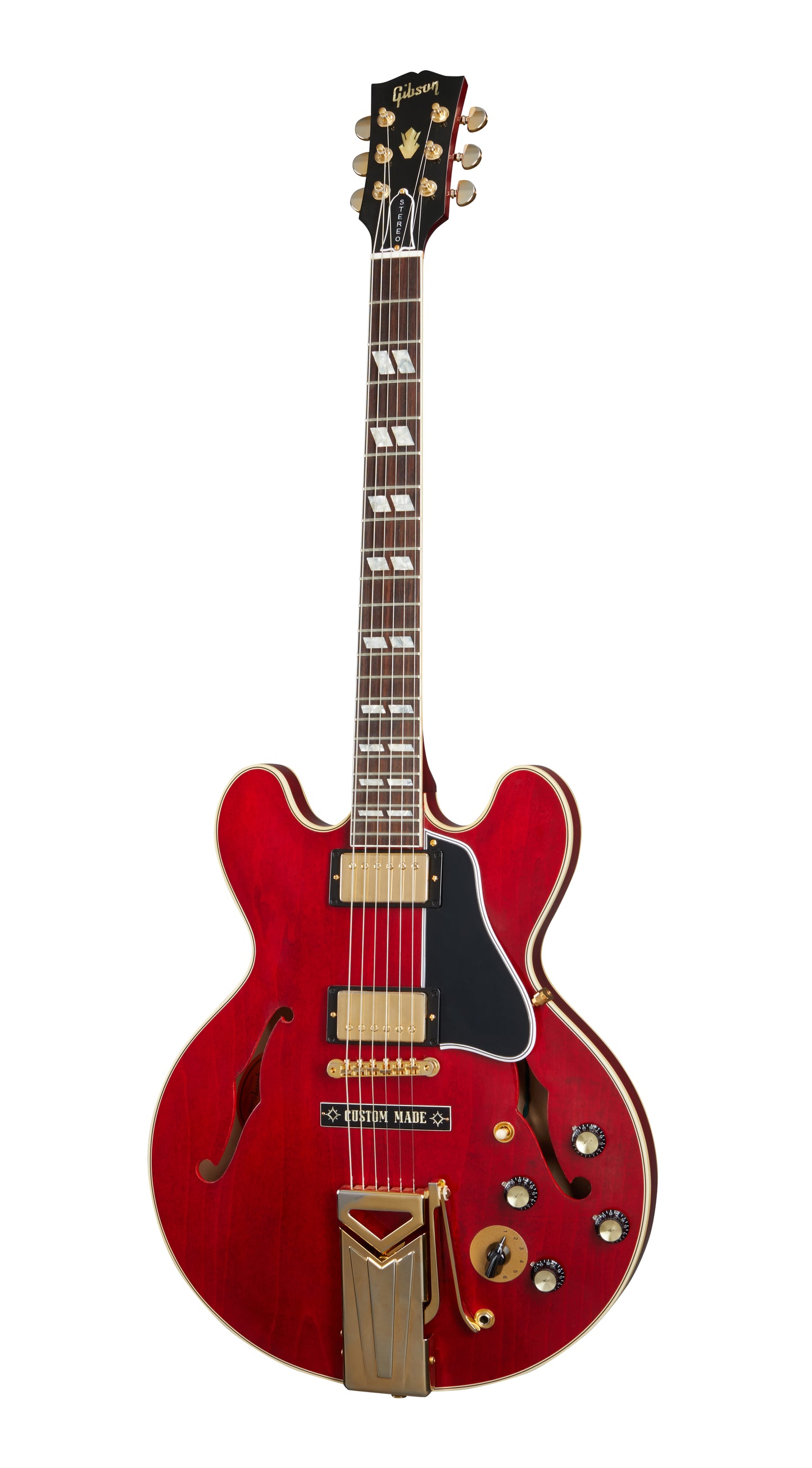 Gibson Custom Marcus King 1962 ES-345 With Sideways Vibrola, Sixties Cherry Electric Guitar Gibson Custom