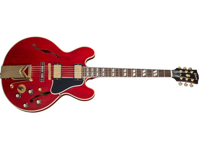 Gibson Custom Marcus King 1962 ES-345 With Sideways Vibrola, Sixties Cherry Electric Guitar Gibson Custom