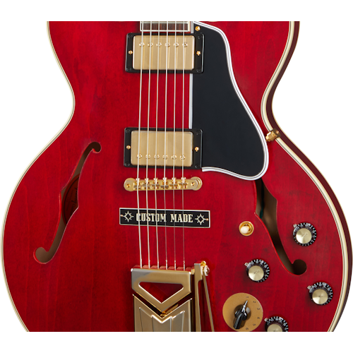 Gibson Custom Marcus King 1962 ES-345 With Sideways Vibrola, Sixties Cherry Electric Guitar Gibson Custom