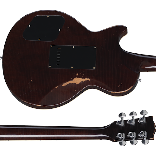 Gibson Custom Joe Perry "Gold Rush" Les Paul Axcess, Aged Antique Gold (Aged Brown/Pink Reissue 5-Latch Case Included) Electric Guitar Gibson Custom