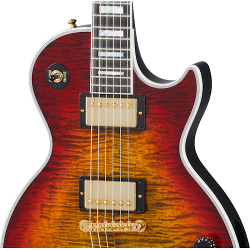 Gibson Custom Les Paul Axcess Custom Figured, Gloss, Bengal Burst Electric Guitar Gibson Custom