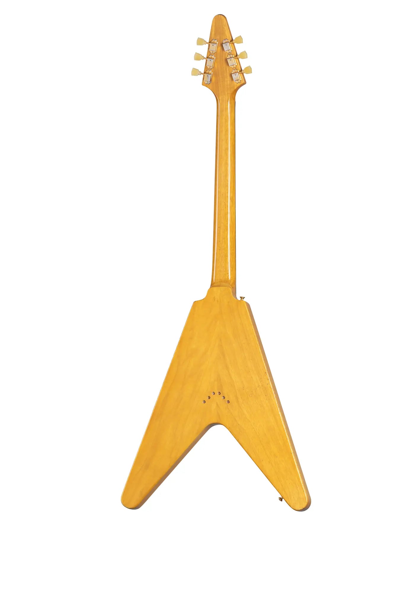 Gibson Custom 58 Korina Flying V Brazilian Rosewood Fingerboard, Aged Natural Electric Guitar Gibson Custom