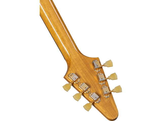 Gibson Custom 58 Korina Flying V Brazilian Rosewood Fingerboard, Aged Natural Electric Guitar Gibson Custom