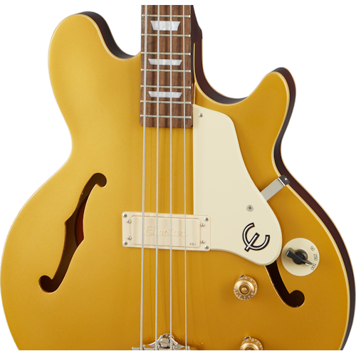 Epiphone Jack Casady Bass, Metallic Gold Electric Bass Epiphone