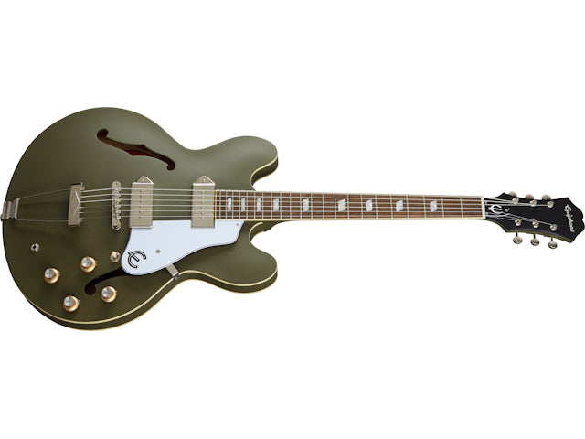 Epiphone Casino, Worn Olive Drab Electric Guitar Epiphone