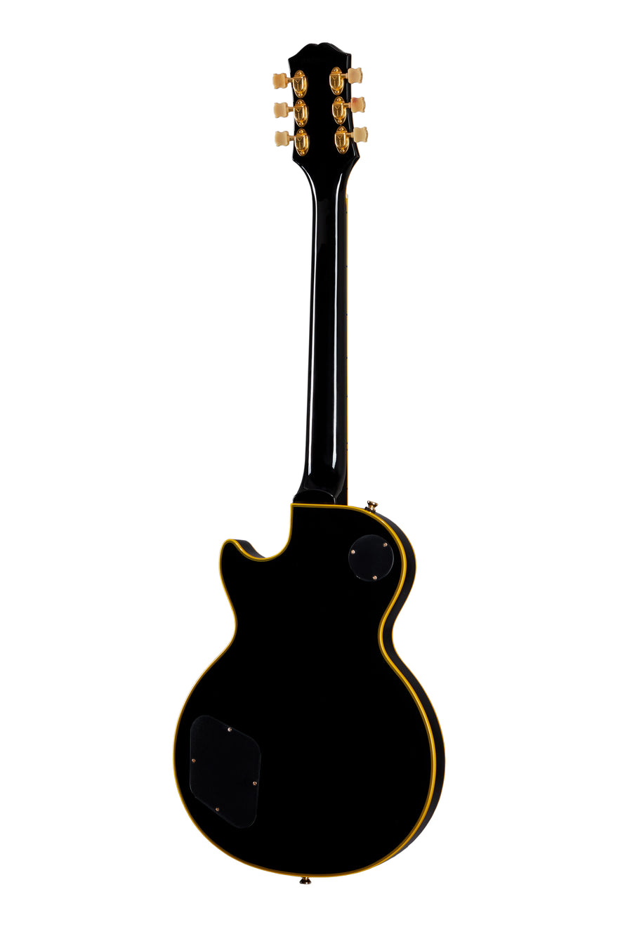 Epiphone Joe Bonamassa Black Beauty Les Paul Custom Outfit, Ebony Electric Guitar Epiphone