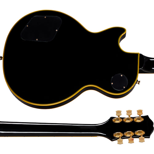 Epiphone Joe Bonamassa Black Beauty Les Paul Custom Outfit, Ebony Electric Guitar Epiphone