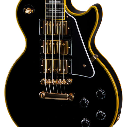 Epiphone Joe Bonamassa Black Beauty Les Paul Custom Outfit, Ebony Electric Guitar Epiphone