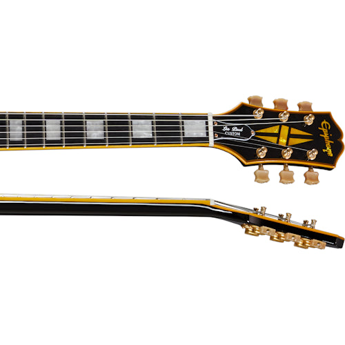 Epiphone Joe Bonamassa Black Beauty Les Paul Custom Outfit, Ebony Electric Guitar Epiphone
