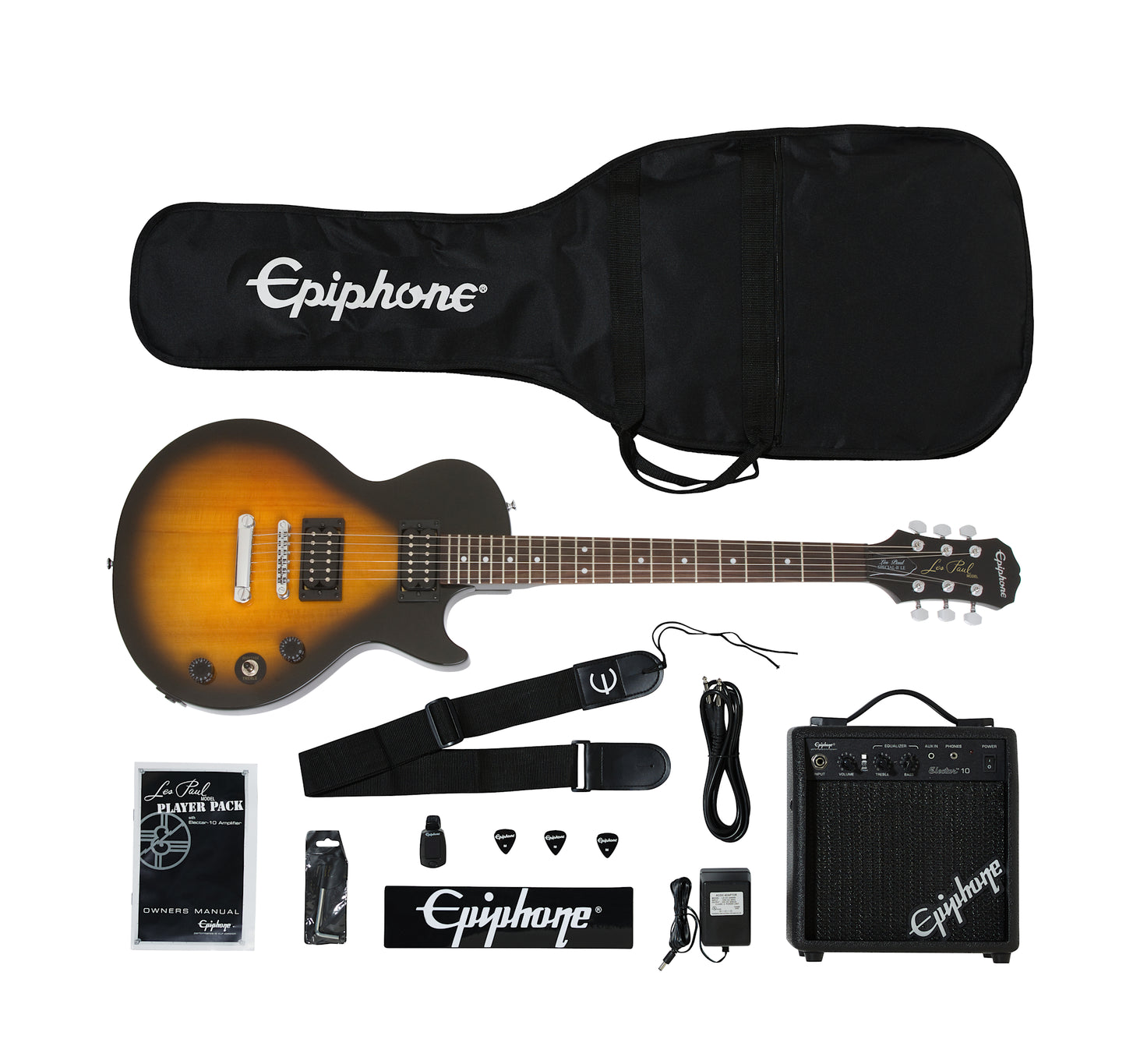 Epiphone Les Paul Player Pack 220V, Vintage Sunburst Player Pack Epiphone