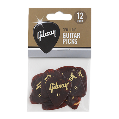 Gibson Tortoise Picks, 12-Pack, Heavy Picks Gibson