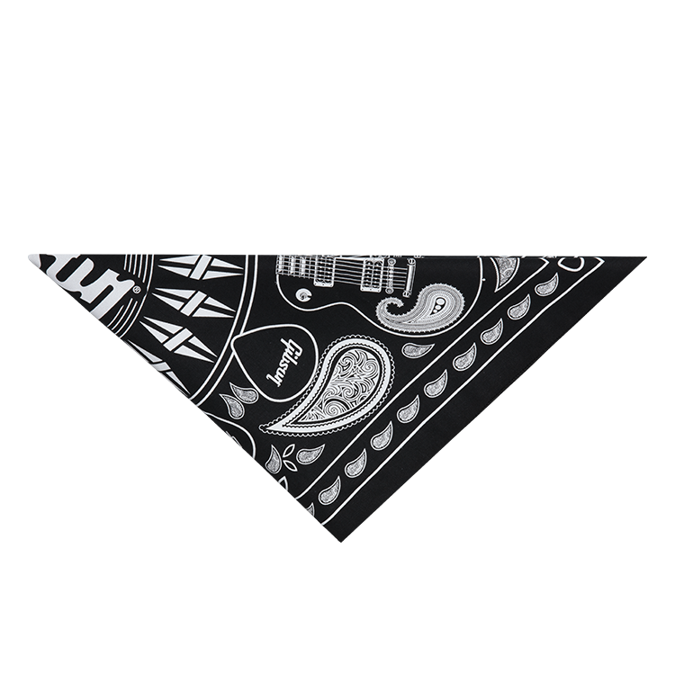 Gibson Bandana, Black Headwear Gibson