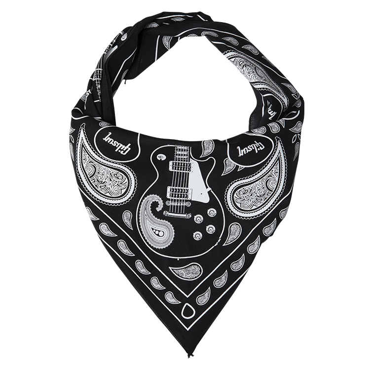Gibson Bandana, Black Headwear Gibson