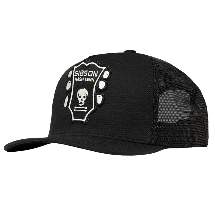imogene + willie x Gibson Headstock Trucker Hat, Exclusive Headwear Gibson