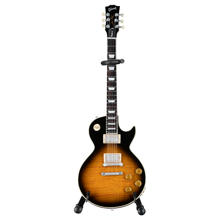 Gibson AXE HEAVEN Les Paul Tobacco Burst 1:4 Scale Mini Guitar Model Mini Guitar Gibson