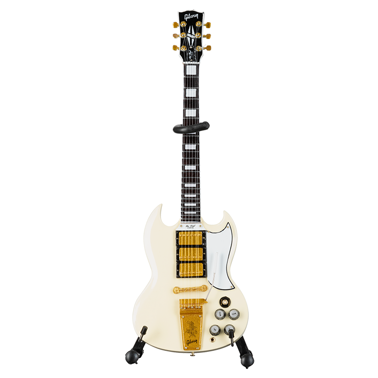 Gibson AXE HEAVEN® '64 SG Custom White 1:4 Scale Mini Guitar Model Mini Guitar Gibson