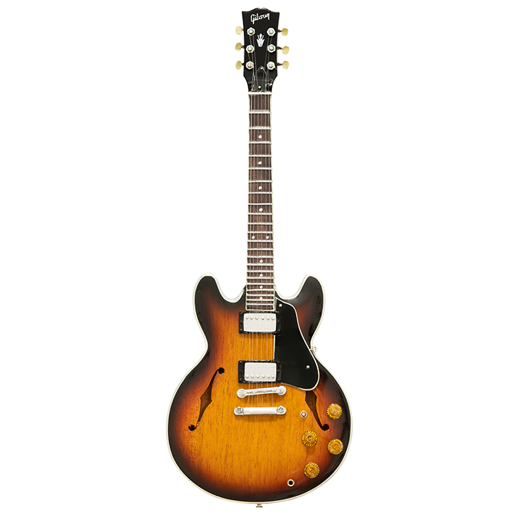 Gibson AXE HEAVEN ES-335 Vintage Sunburst 1:4 Scale Mini Guitar Model Mini Guitar Gibson