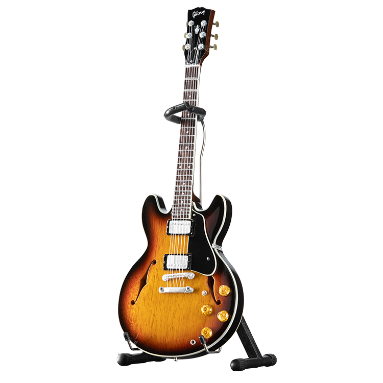 Gibson AXE HEAVEN ES-335 Vintage Sunburst 1:4 Scale Mini Guitar Model Mini Guitar Gibson