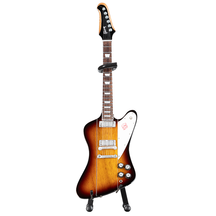 Gibson AXE HEAVEN® Firebird V Vintage Sunburst 1:4 Scale Mini Guitar Model Mini Guitar Gibson