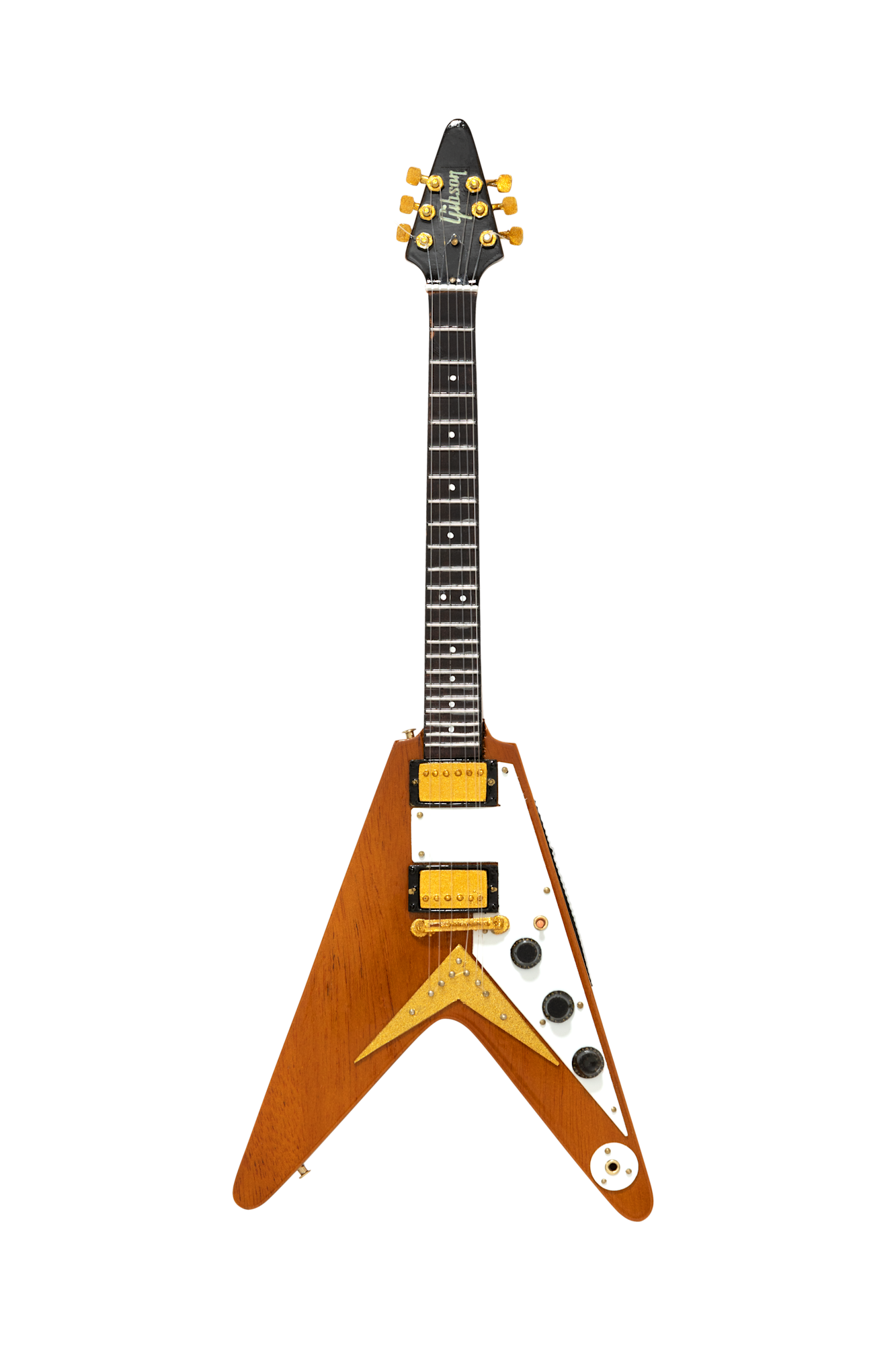 Gibson AXE HEAVEN® '58 Korina Flying V 1:4 Scale Mini Guitar Model Mini Guitar Gibson
