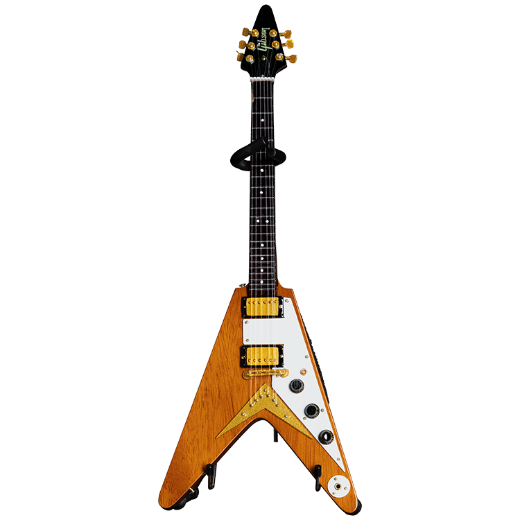 Gibson AXE HEAVEN® '58 Korina Flying V 1:4 Scale Mini Guitar Model Mini Guitar Gibson