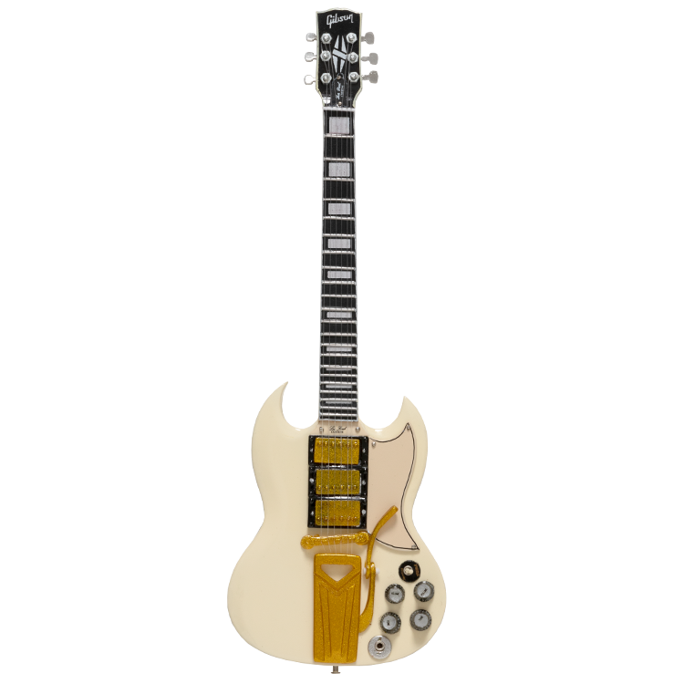 Gibson Sister Rosetta Tharpe AXE HEAVEN '61 Les Paul SG 1:4 Scale Mini Guitar Model, Exclusive Mini Guitar Gibson