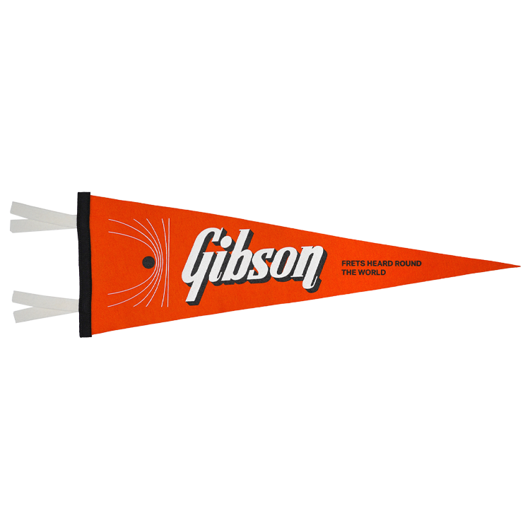 Gibson "Frets Heard 'Round the World" Oxford Pennant Pennant Gibson