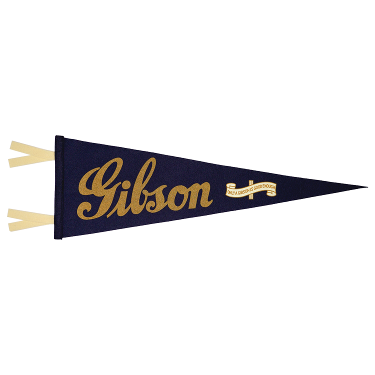 Gibson "Only A Gibson Is Good Enough" Oxford Pennant Pennant Gibson