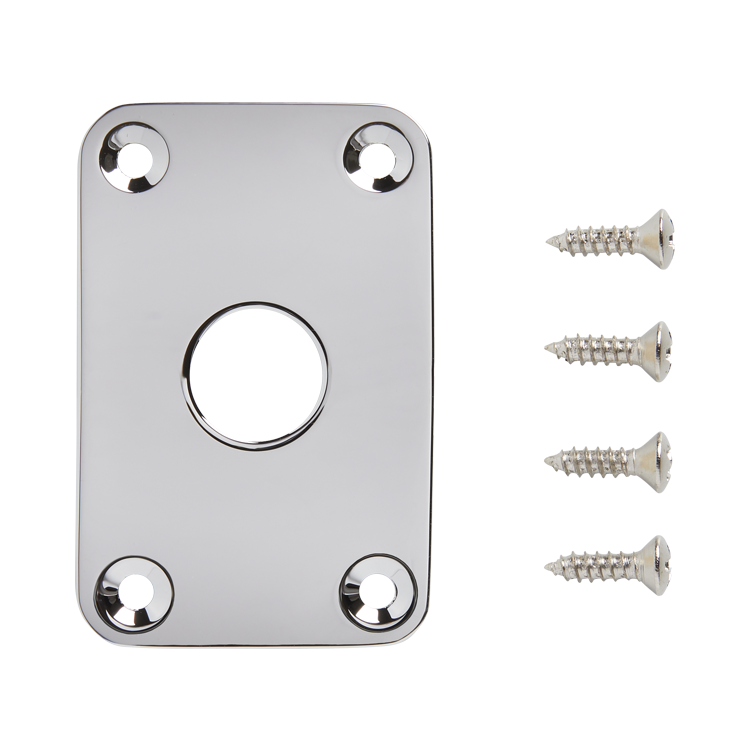 Gibson Explorer Metal Jack Plate, Chrome Jack Plate Gibson