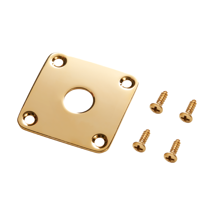 Gibson Metal Jack Plate, Gold Jack Plate Gibson