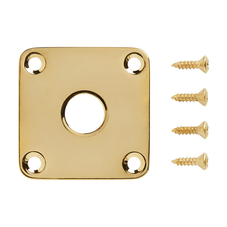 Gibson Metal Jack Plate, Gold Jack Plate Gibson