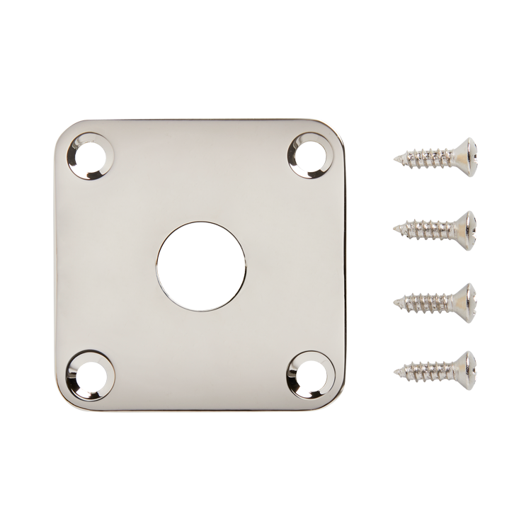 Gibson Metal Jack Plate, Nickel Jack Plate Gibson
