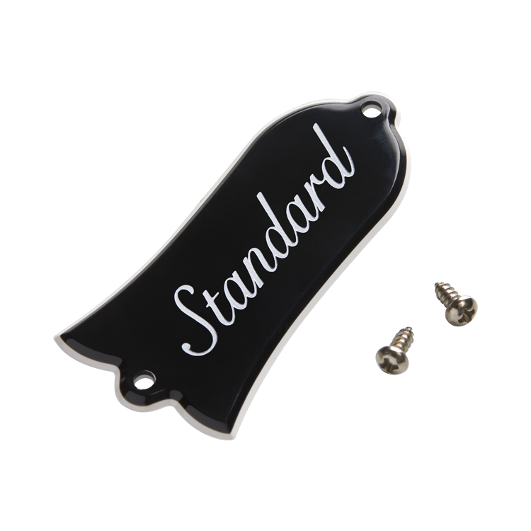 Gibson Truss Rod Cover, Standard, Black Truss Rod Cover Gibson