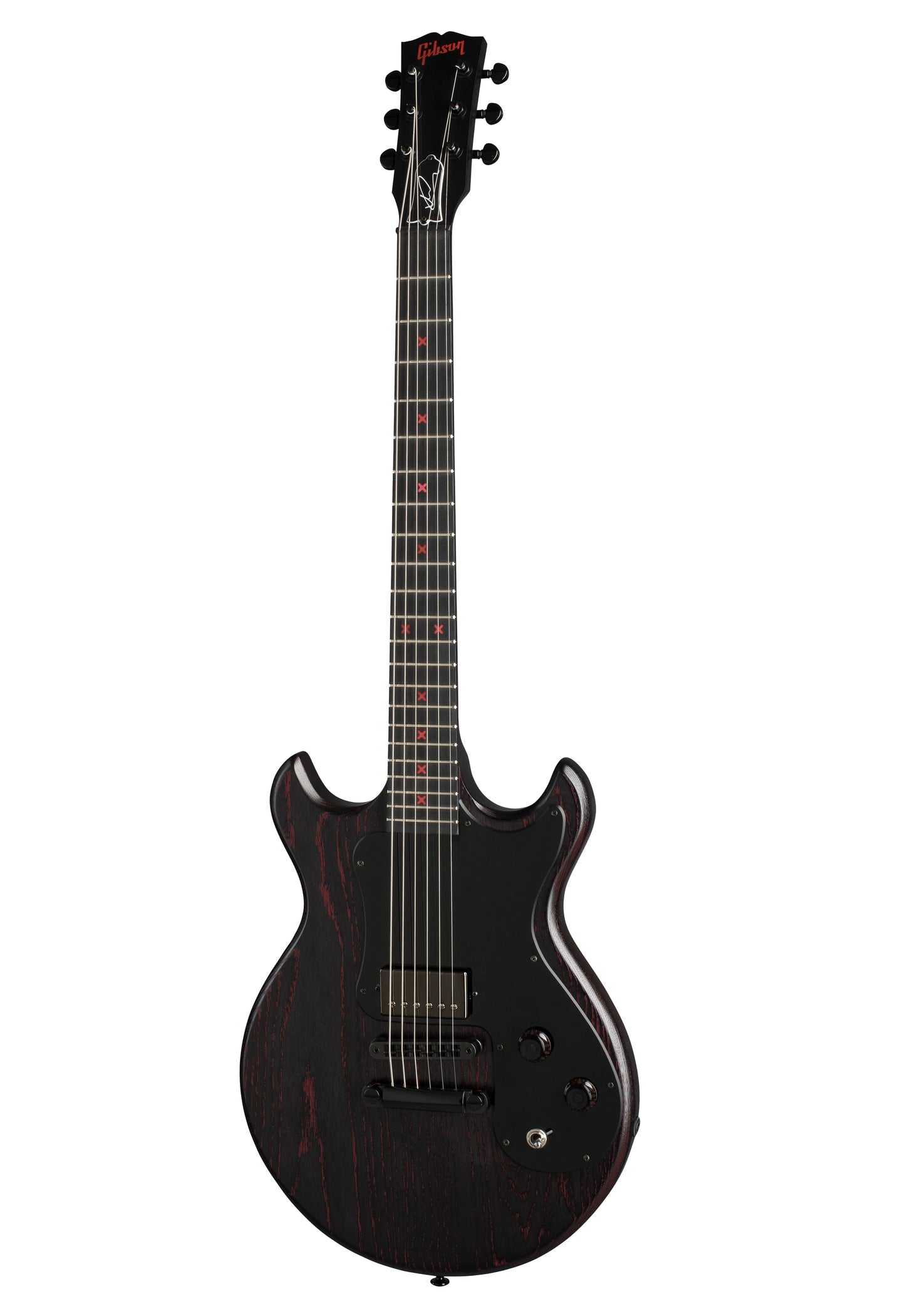 Gibson Michael Clifford Signature Melody Maker, Jet Black Cherry (Gibson Hard Shell Case Included) Electric Guitar Gibson